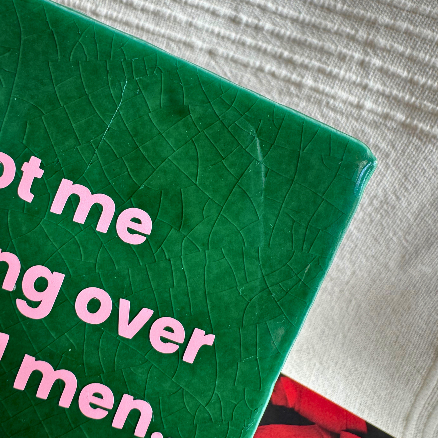 Blushing Over Fictional Men Tile