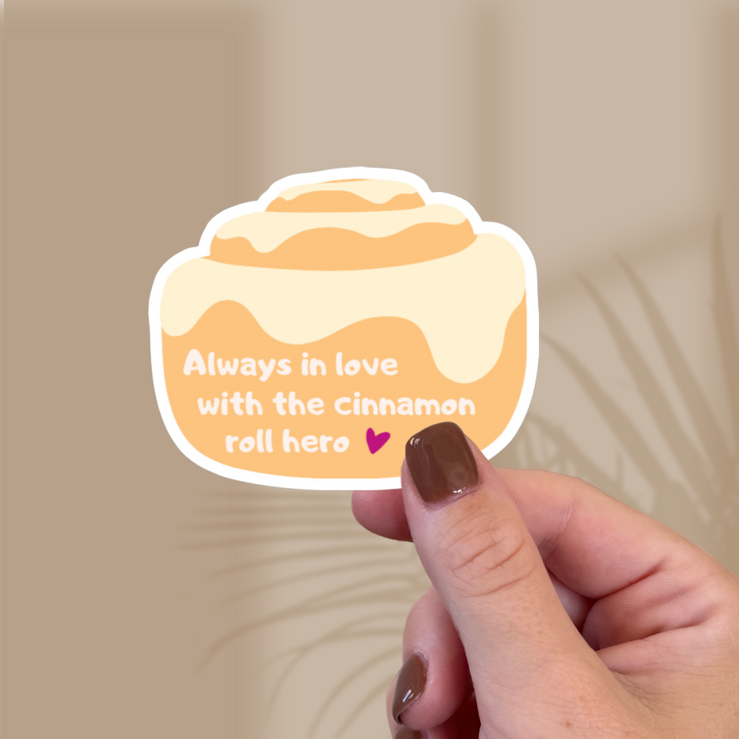 Cinnamon Roll Bookish Sticker