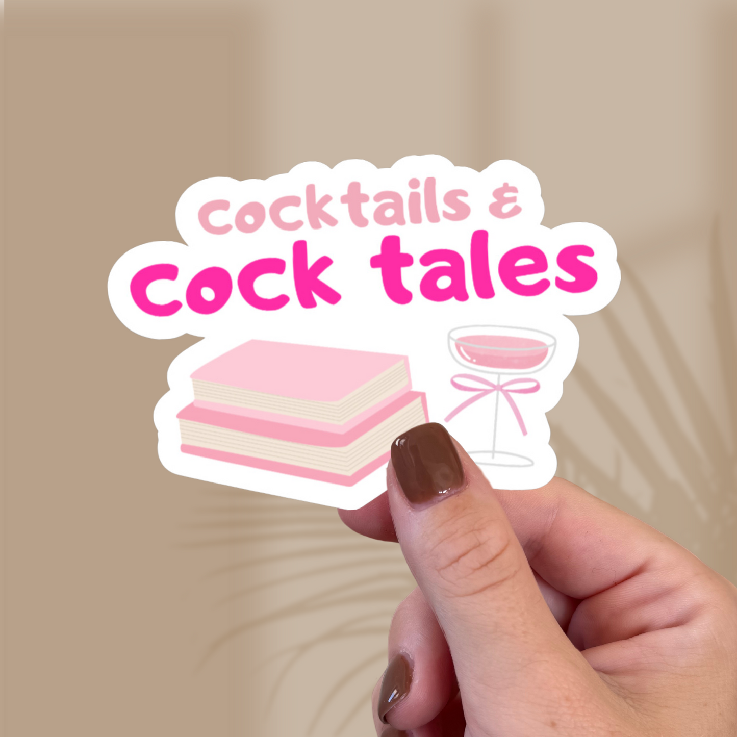 Cocktails & Cock Tales Sticker