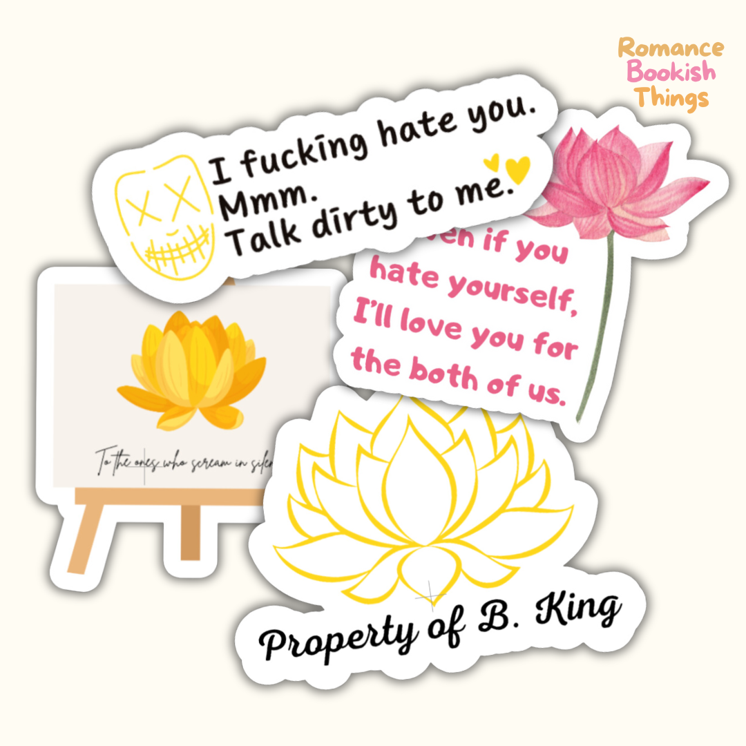 God of Fury Sticker Bundle Legacy of Gods Rina Kent Stickers Romance Bookish Things