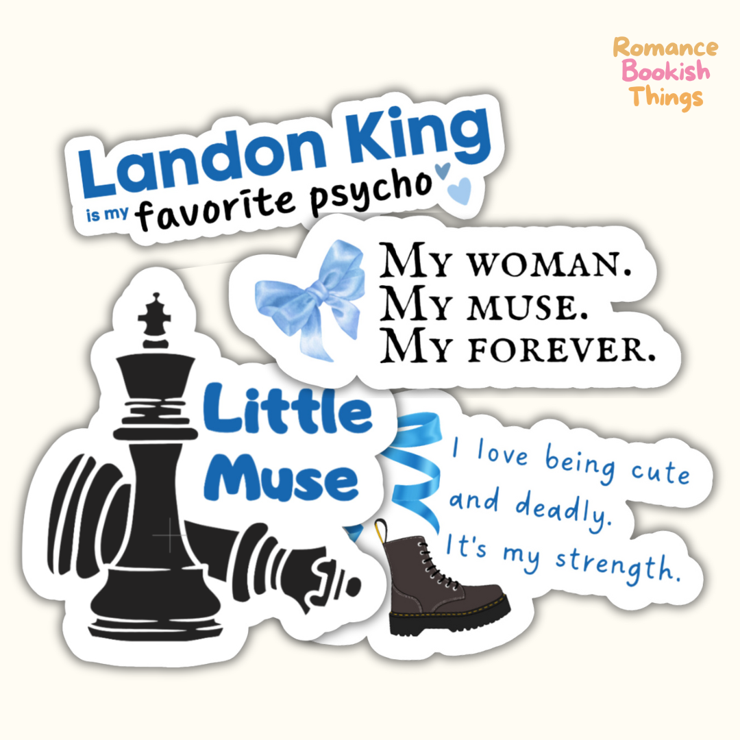 God of Ruin Sticker Bundle Legacy of Gods Rina Kent Stickers Romance Bookish Things
