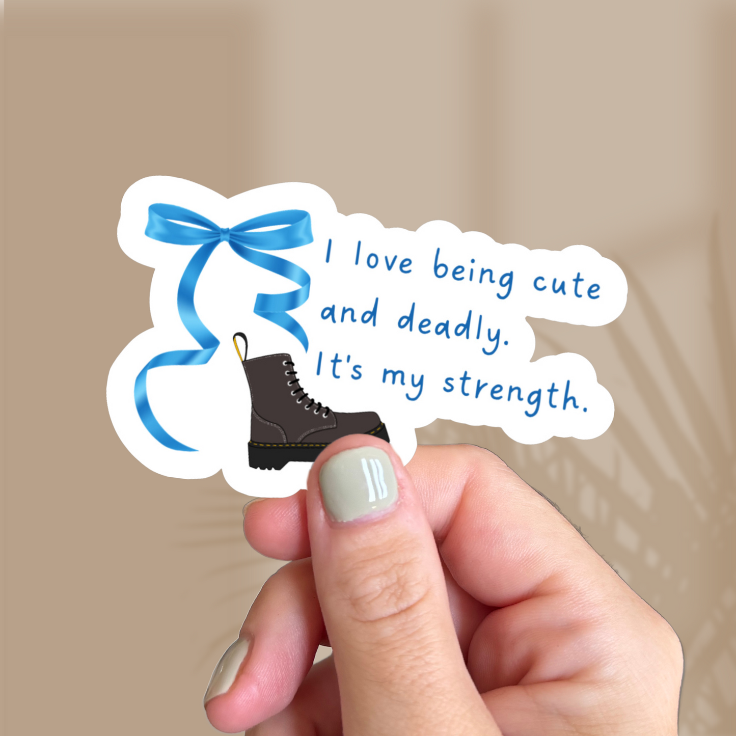 Cute and Deadly Sticker