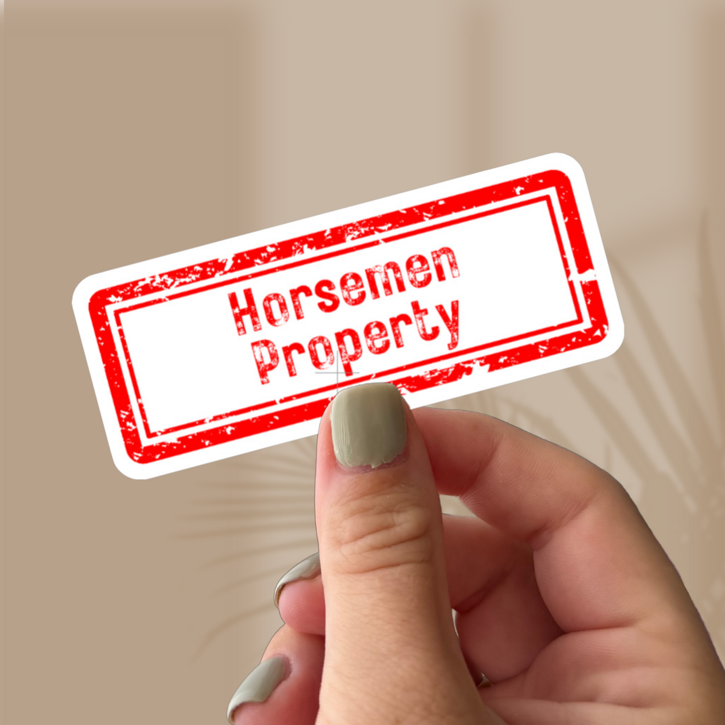 Horsemen Property Sticker