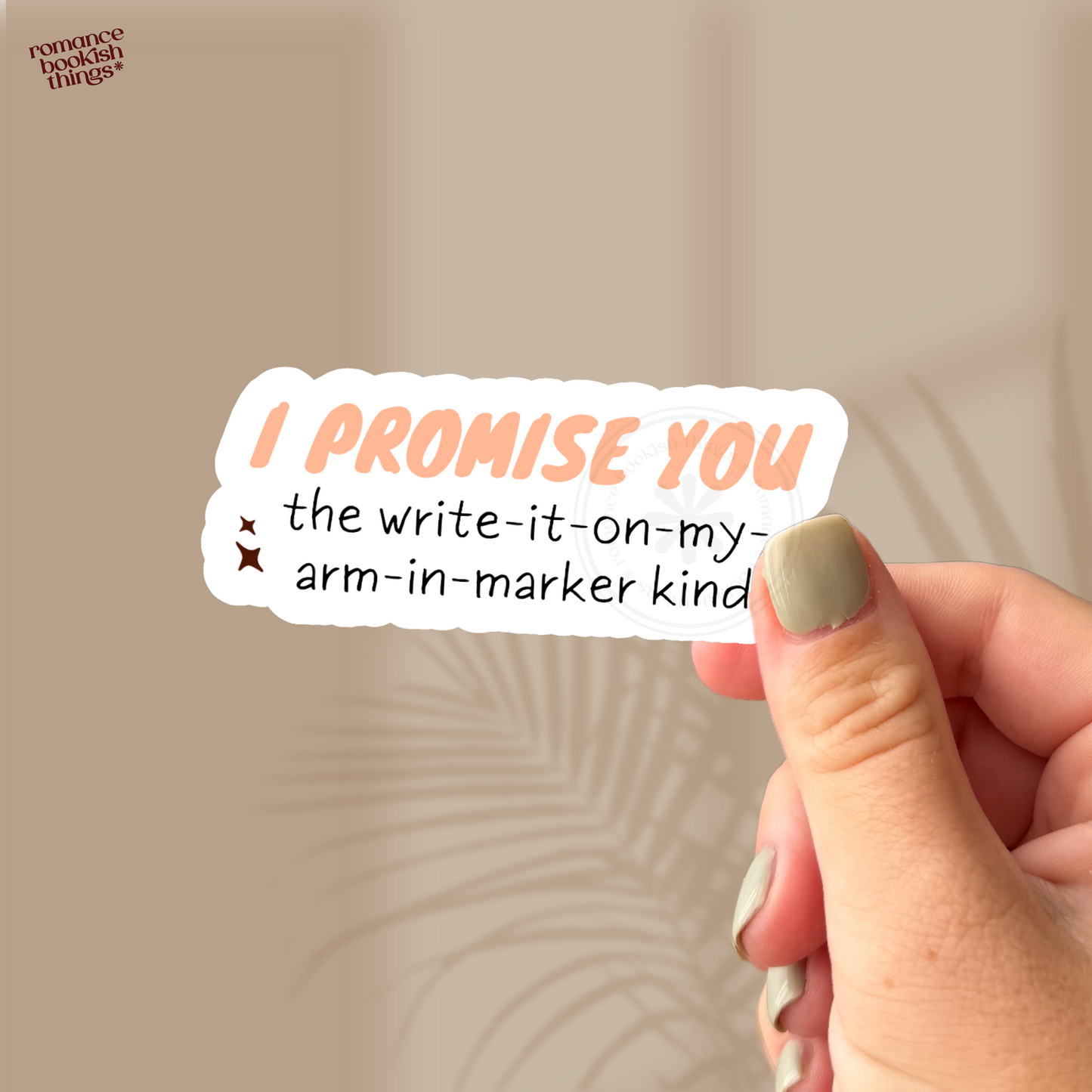 I Promise You Sticker