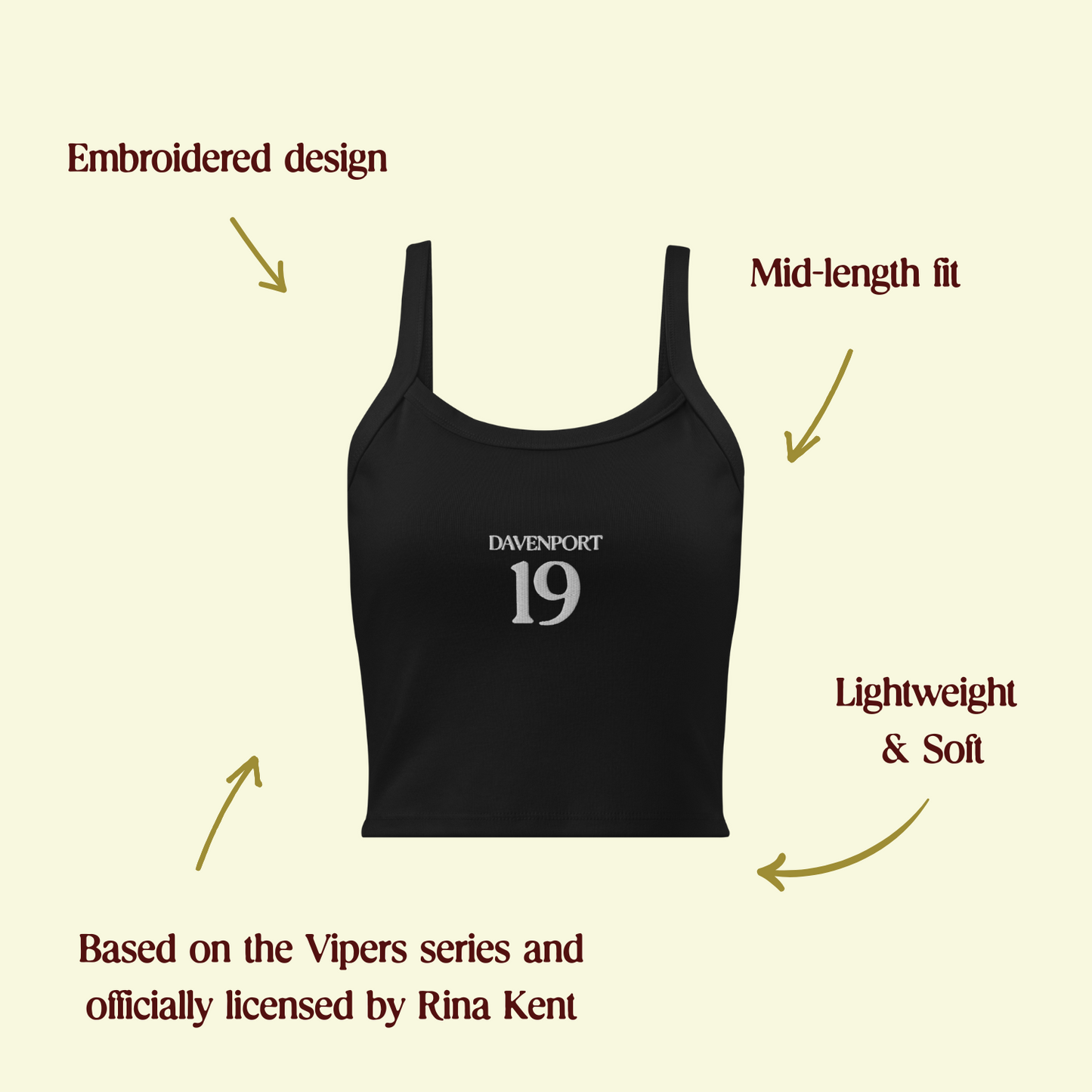 Vipers Tank Top – Embroidered