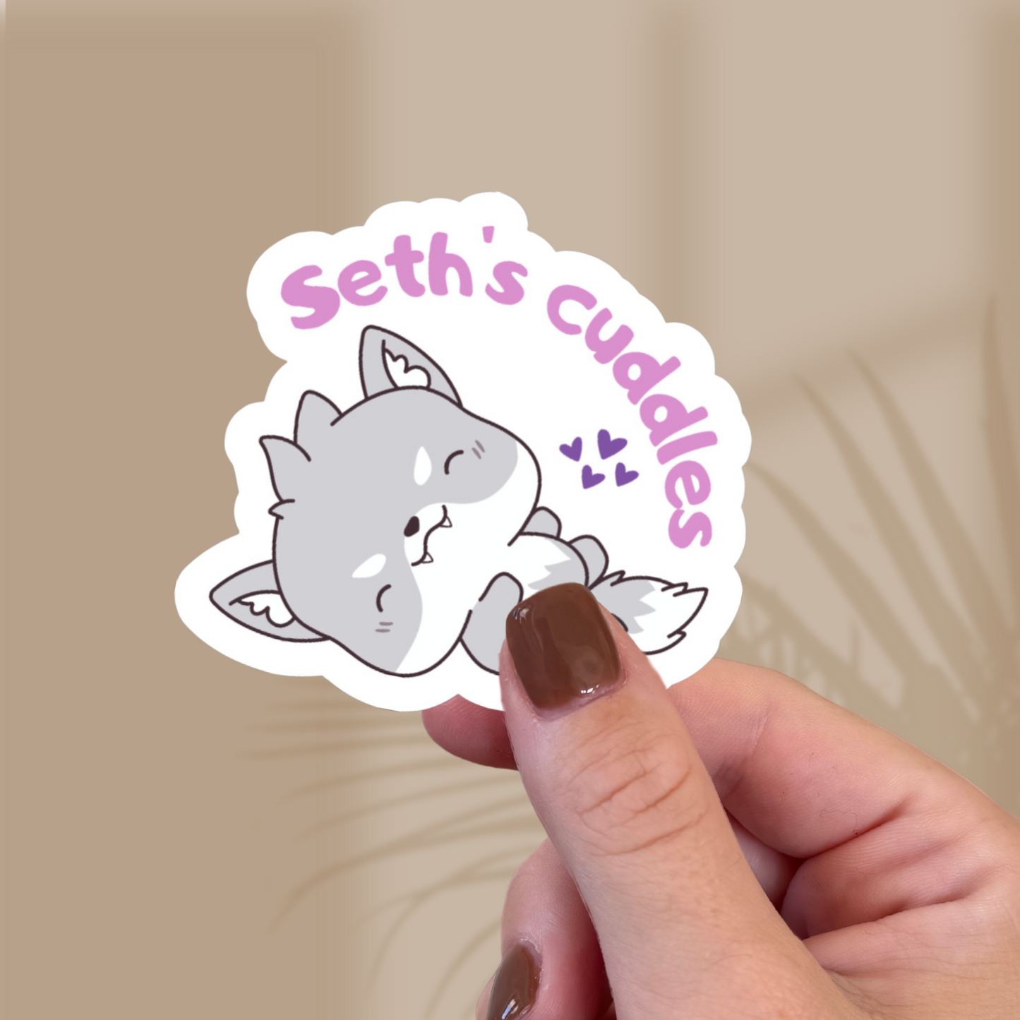 Seth's Cuddles Sticker