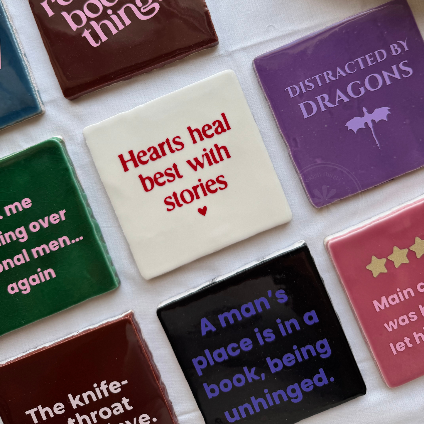 Distracted by Dragons Tile