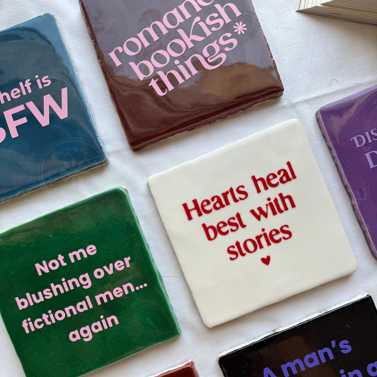 Hearts Heal Best With Stories Tile