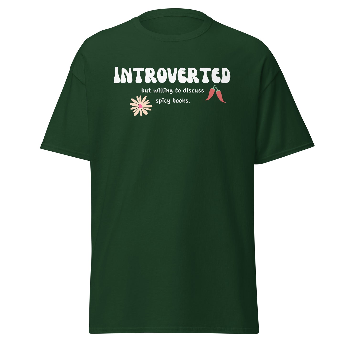 Introverted Spicy Books Shirt Bookish Sirt