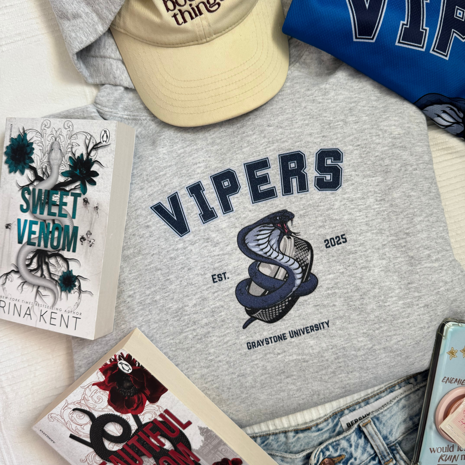 Rina Kent Vipers jersey flat lay