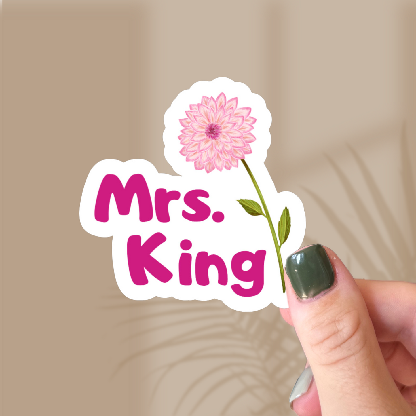 Mrs King Sticker