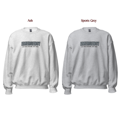 Tobias Mitchell Emergency Embroidered Sweatshirt