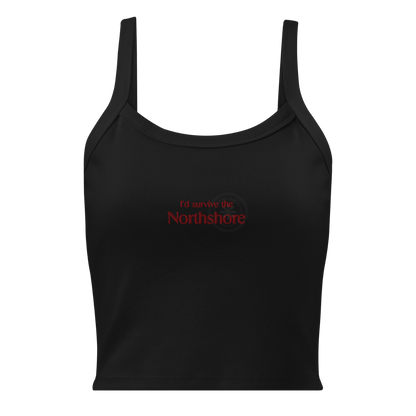 Mockup with no background Black I´d survive the Northshore tank top Lola King Merch
