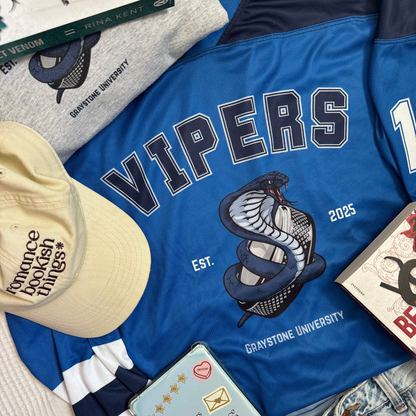 Blue Vipers Ice Hockey Jersey Rina Kent Merch Davenport