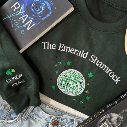 The Emerald Shamrock Embroidered Sweatshirt