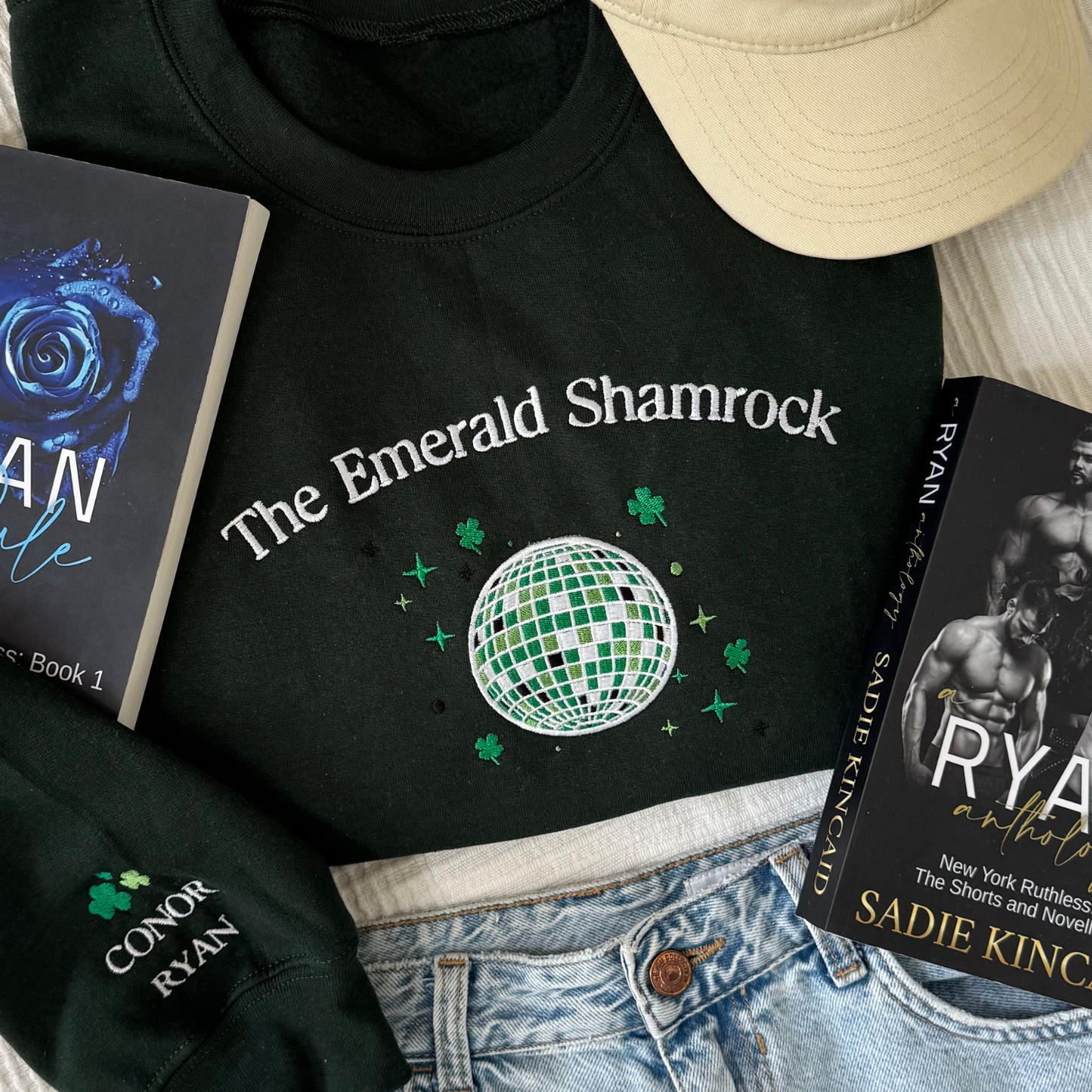 The Emerald Shamrock Embroidered Sweatshirt