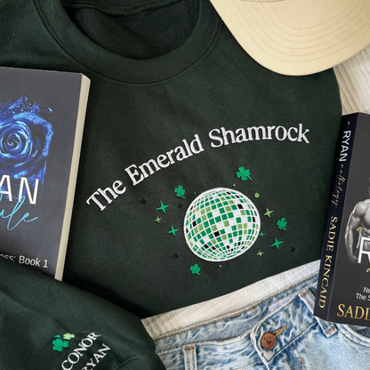 Emerald Shamrock embroidered sweatshirt flat lay New York Ruthless