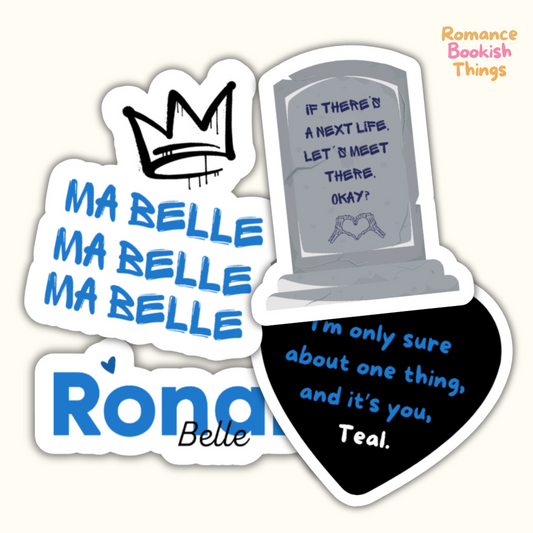 Vicious Prince Sticker Bundle Rina Kent Stickers Royal Elite Series Romance Bookish Things