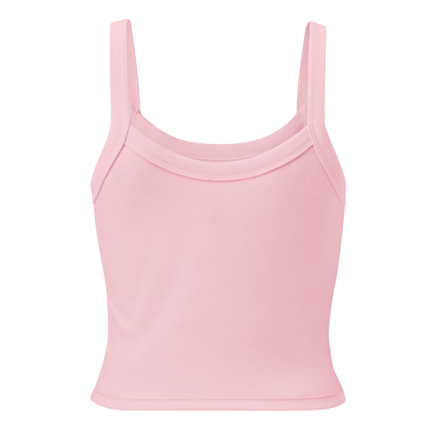 Back view of mid-length Loving the Lair tank top with no print, available in pink