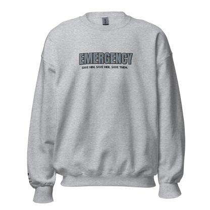 Tobias Mitchell Emergency Embroidered Sweatshirt